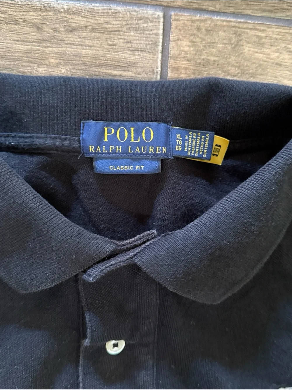Polo Ralph Lauren Polo Shirt Men XL Big Pony BLACK Custom Fit Short Sleeve